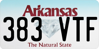 AR license plate 383VTF