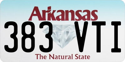 AR license plate 383VTI