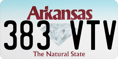 AR license plate 383VTV