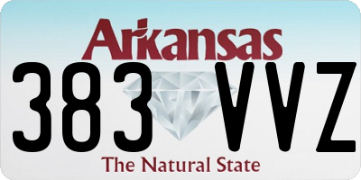 AR license plate 383VVZ