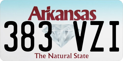 AR license plate 383VZI