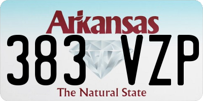 AR license plate 383VZP