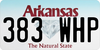 AR license plate 383WHP