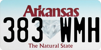 AR license plate 383WMH