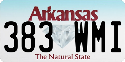AR license plate 383WMI