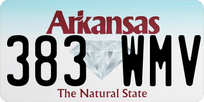 AR license plate 383WMV