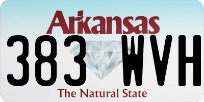 AR license plate 383WVH