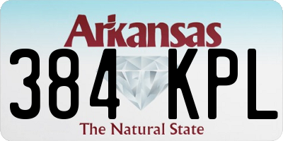 AR license plate 384KPL