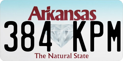 AR license plate 384KPM