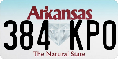 AR license plate 384KPO