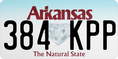 AR license plate 384KPP