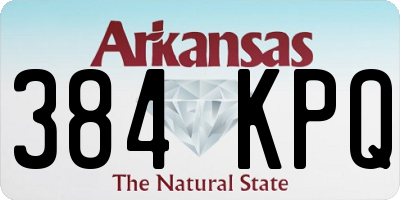 AR license plate 384KPQ