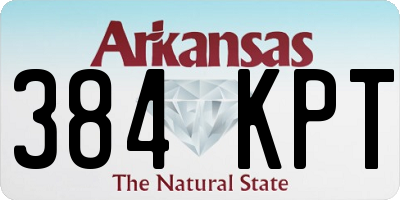 AR license plate 384KPT