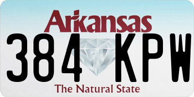 AR license plate 384KPW