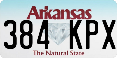 AR license plate 384KPX