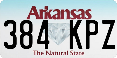 AR license plate 384KPZ