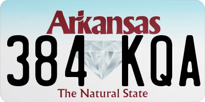 AR license plate 384KQA