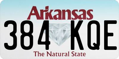 AR license plate 384KQE