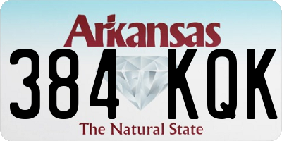 AR license plate 384KQK