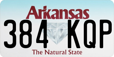 AR license plate 384KQP