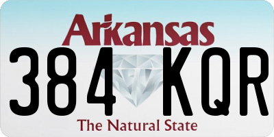 AR license plate 384KQR