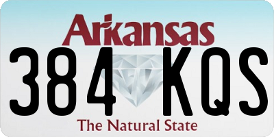 AR license plate 384KQS