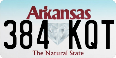 AR license plate 384KQT