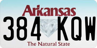 AR license plate 384KQW