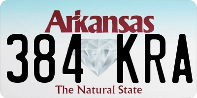 AR license plate 384KRA