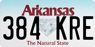 AR license plate 384KRE
