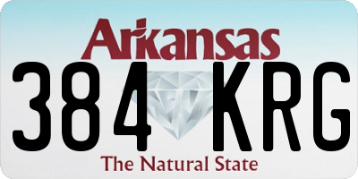AR license plate 384KRG