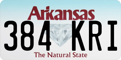 AR license plate 384KRI