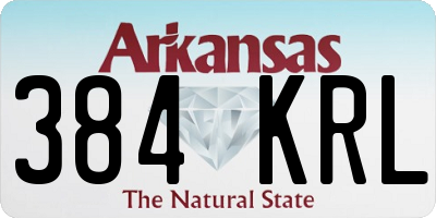 AR license plate 384KRL