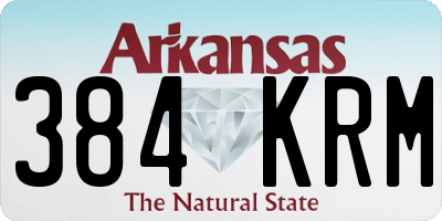 AR license plate 384KRM