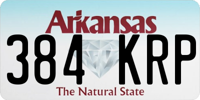 AR license plate 384KRP