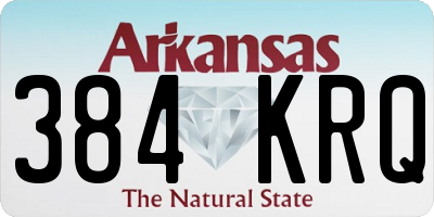 AR license plate 384KRQ