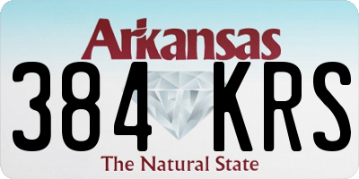 AR license plate 384KRS