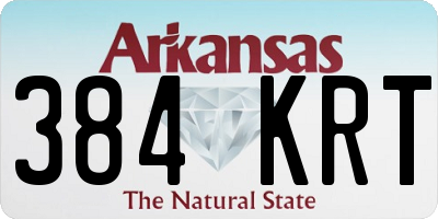 AR license plate 384KRT