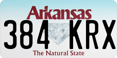 AR license plate 384KRX