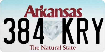 AR license plate 384KRY