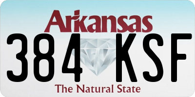 AR license plate 384KSF