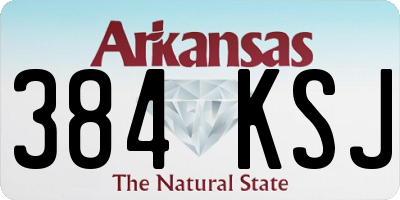 AR license plate 384KSJ