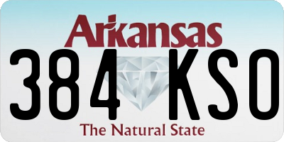 AR license plate 384KSO