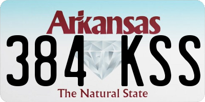 AR license plate 384KSS
