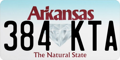 AR license plate 384KTA
