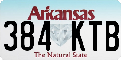 AR license plate 384KTB
