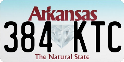 AR license plate 384KTC