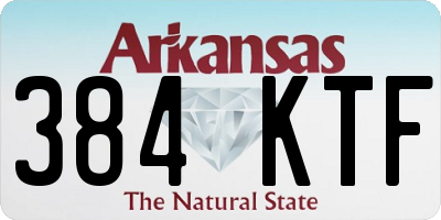 AR license plate 384KTF