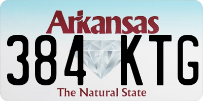 AR license plate 384KTG