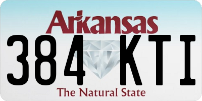 AR license plate 384KTI
